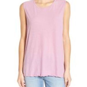 James Perse WEK3566 Relaxed Tank Wisteria